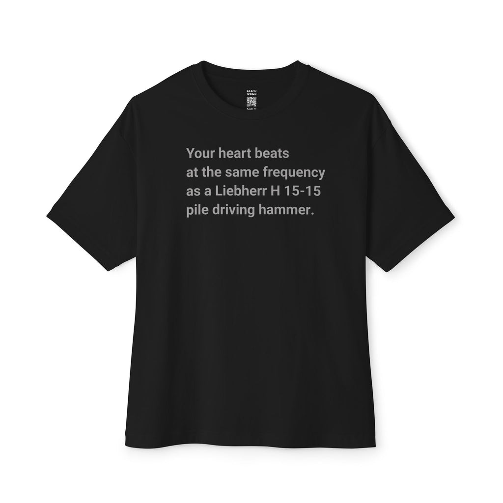 Your Heart Beats Oversized Tee