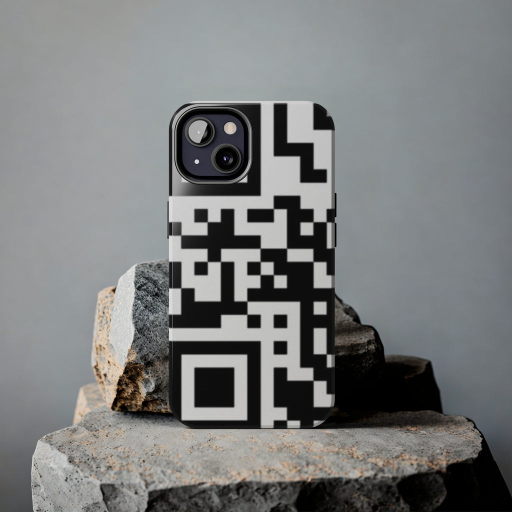 QR Print Tough Phone Case