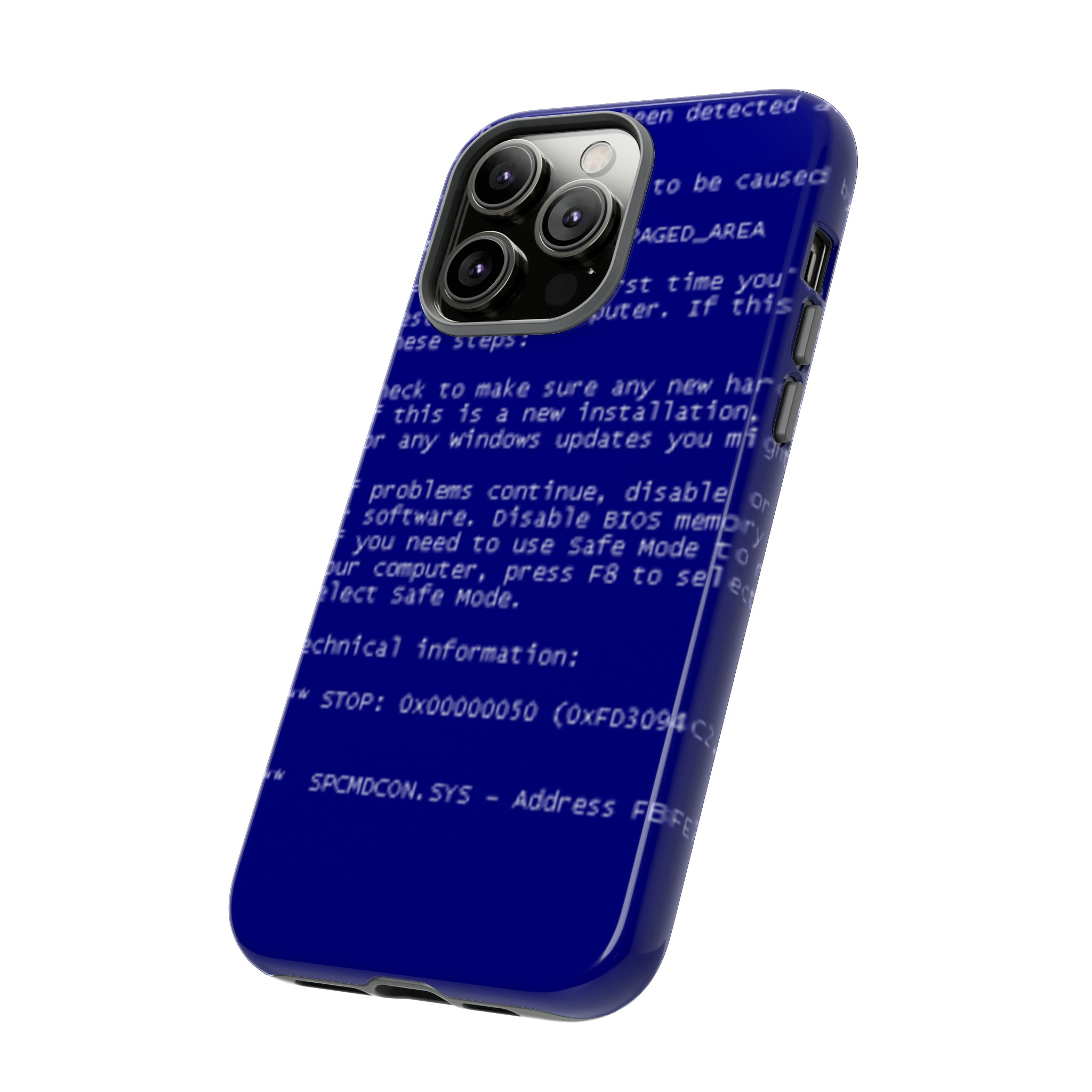 BSoD (Blue Screen of Death) Phone Case