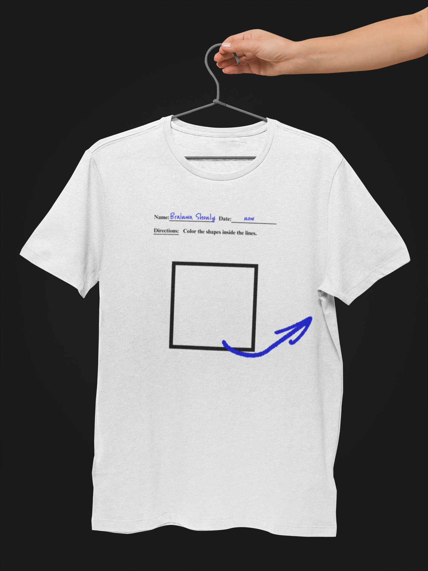 Directions: Color Inside The Lines (Square) T-Shirt