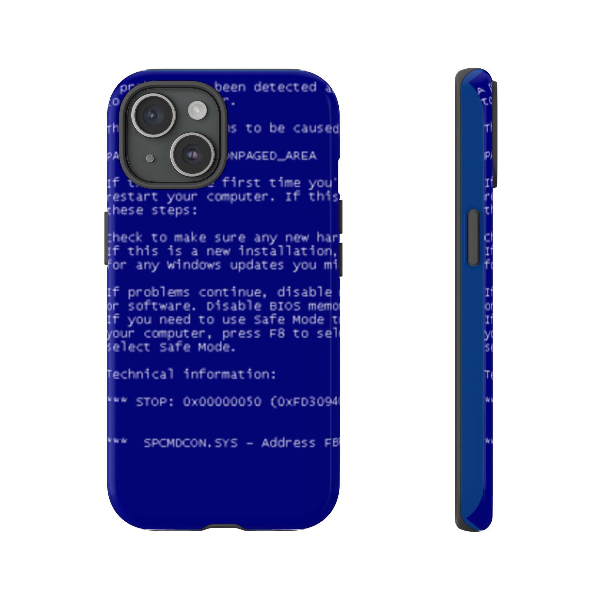 BSoD (Blue Screen of Death) Phone Case