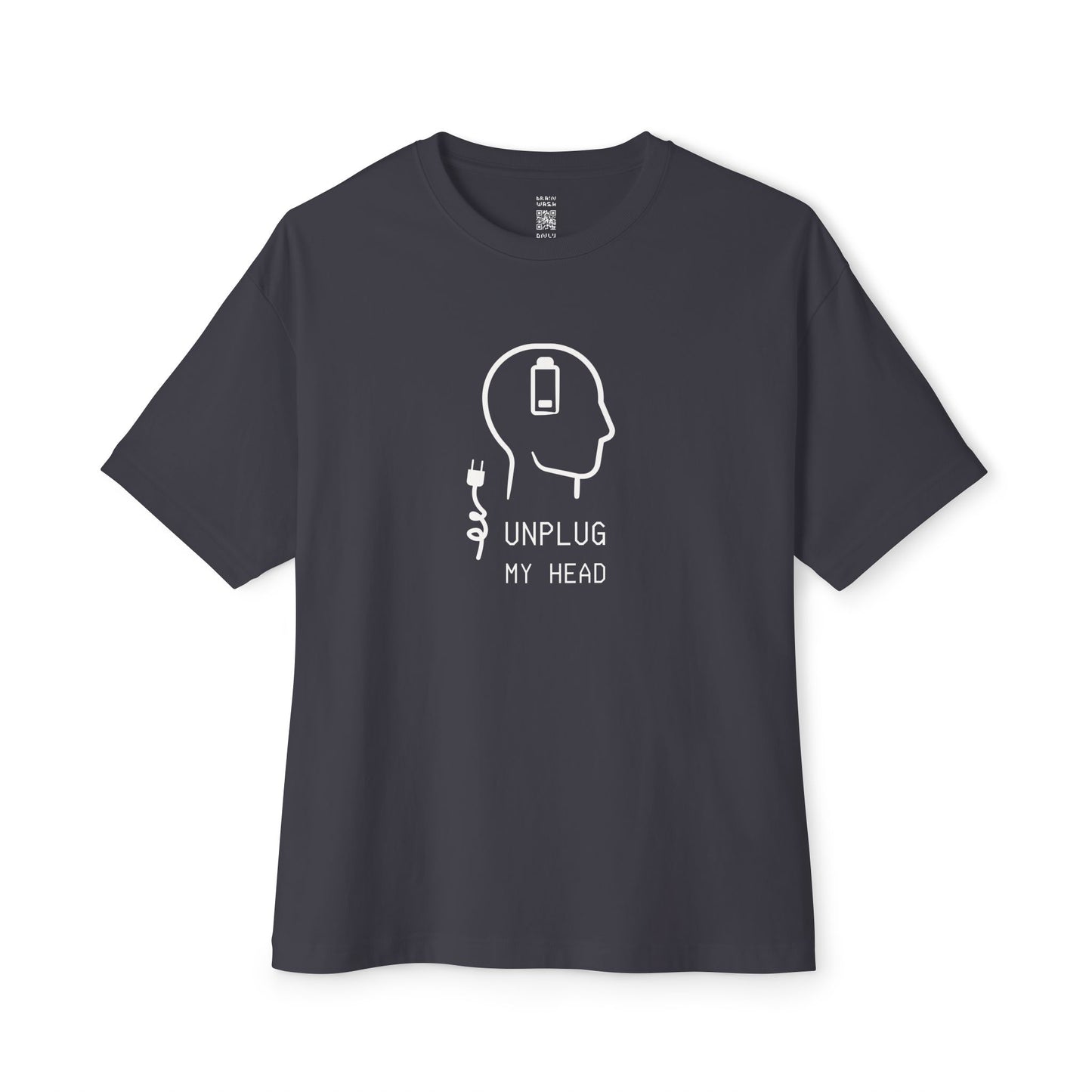 Unplug My Head Oversized Tee