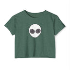 Trippy Alien Head Crop Top