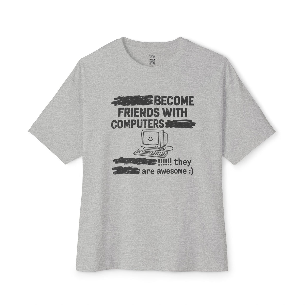 Friends with Computers Oversized Tee