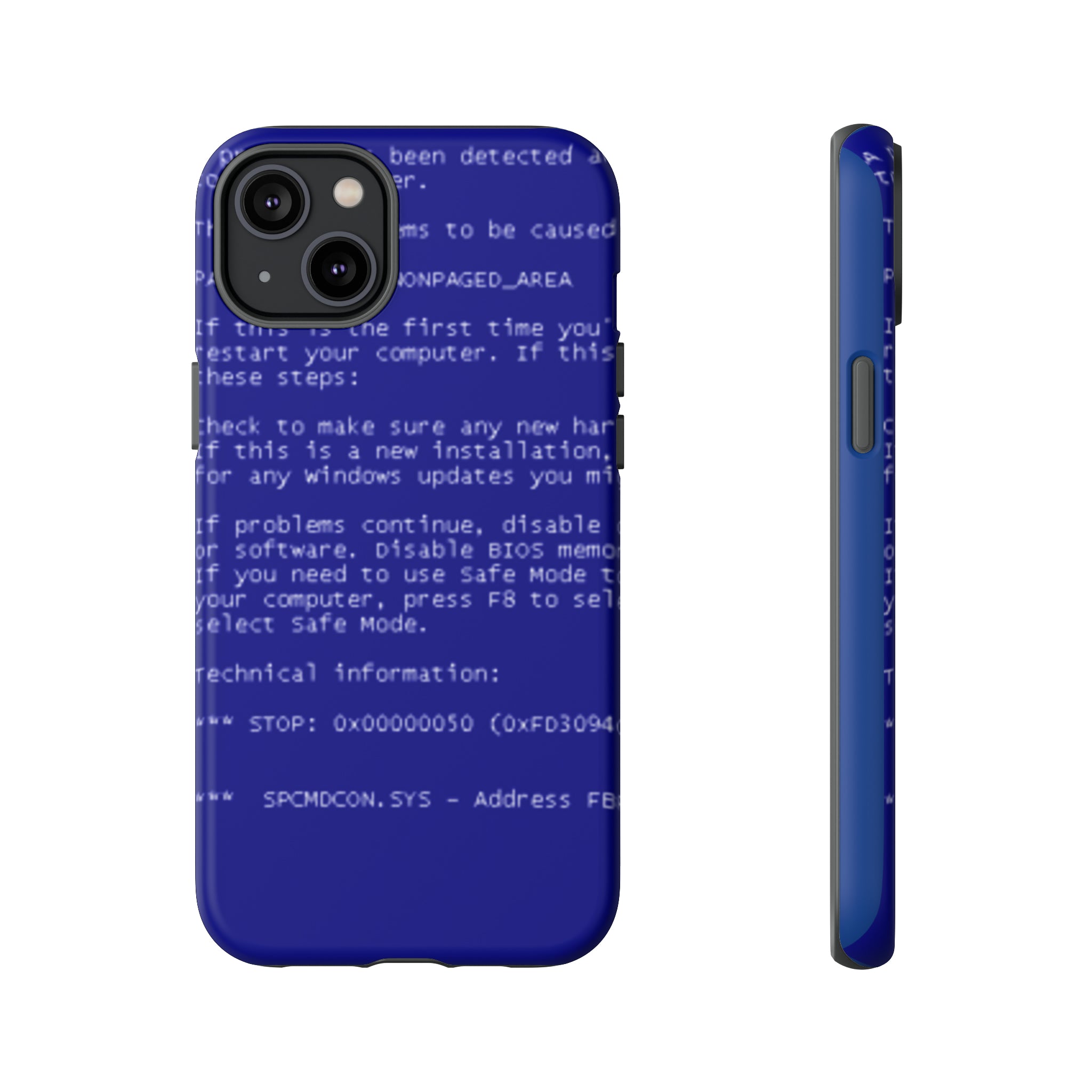 BSoD (Blue Screen of Death) Phone Case