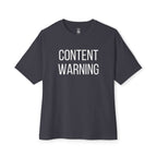 Content Warning Oversized Tee