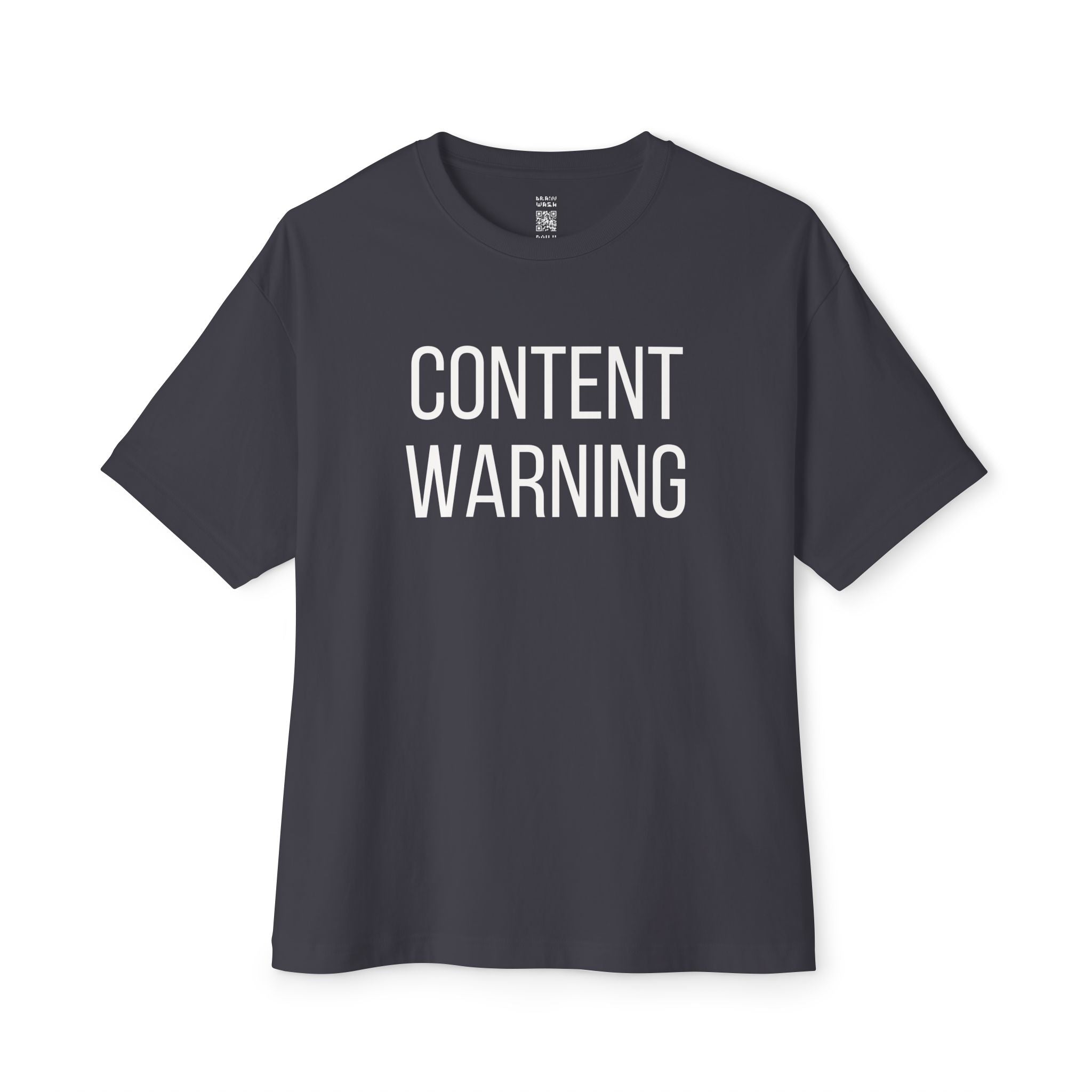 Content Warning Oversized Tee