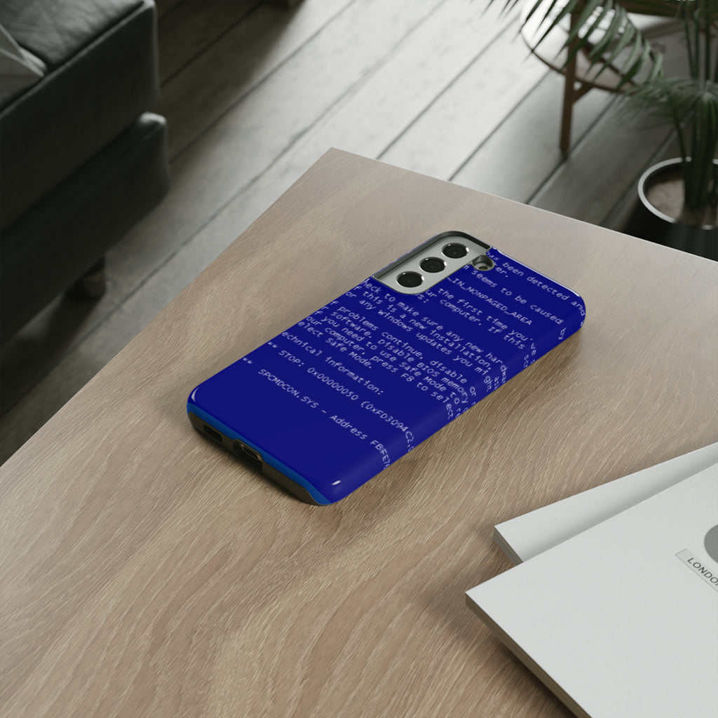 BSoD (Blue Screen of Death) Phone Case