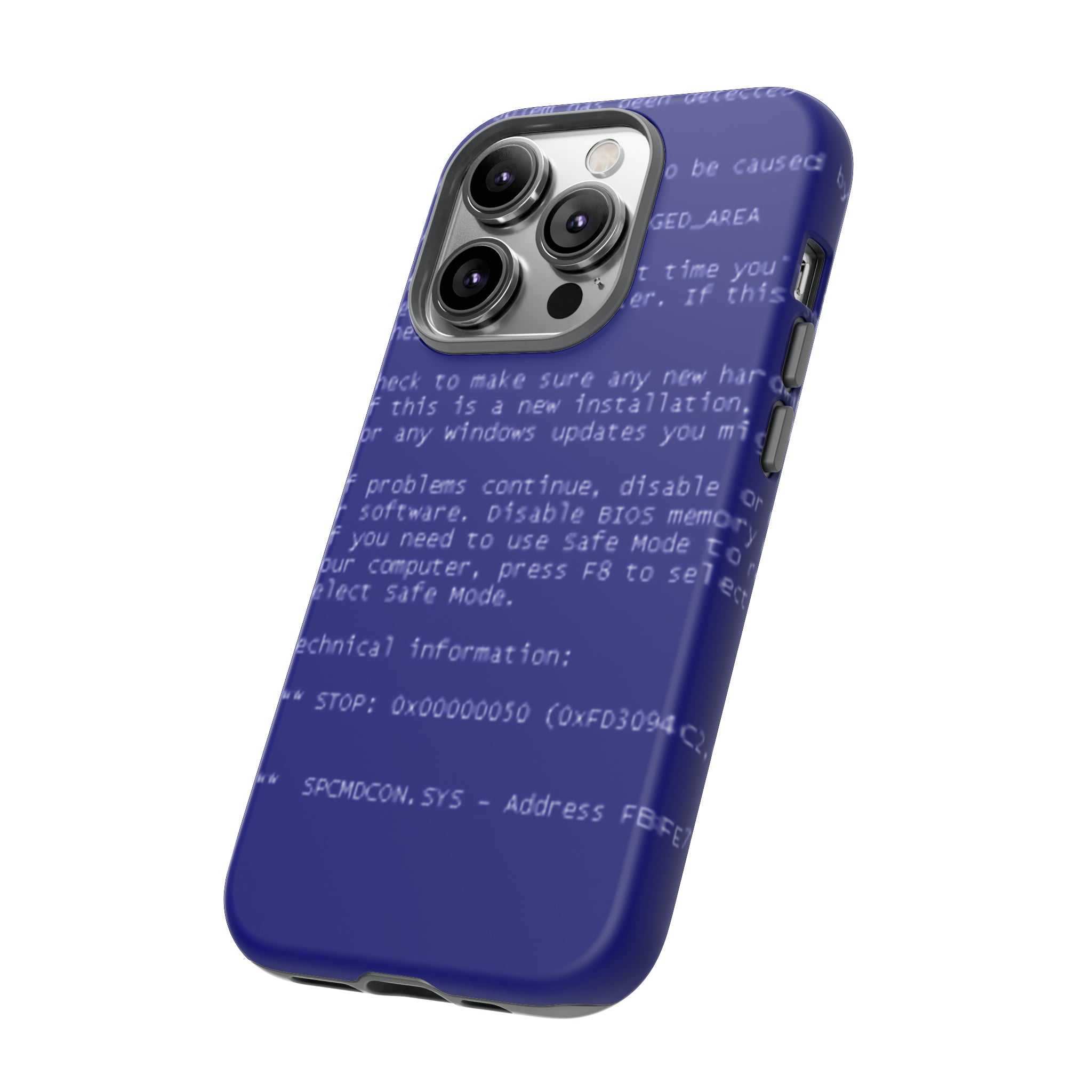 BSoD (Blue Screen of Death) Phone Case