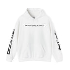 Brain Wash Only QR Sleeve White Hoodie