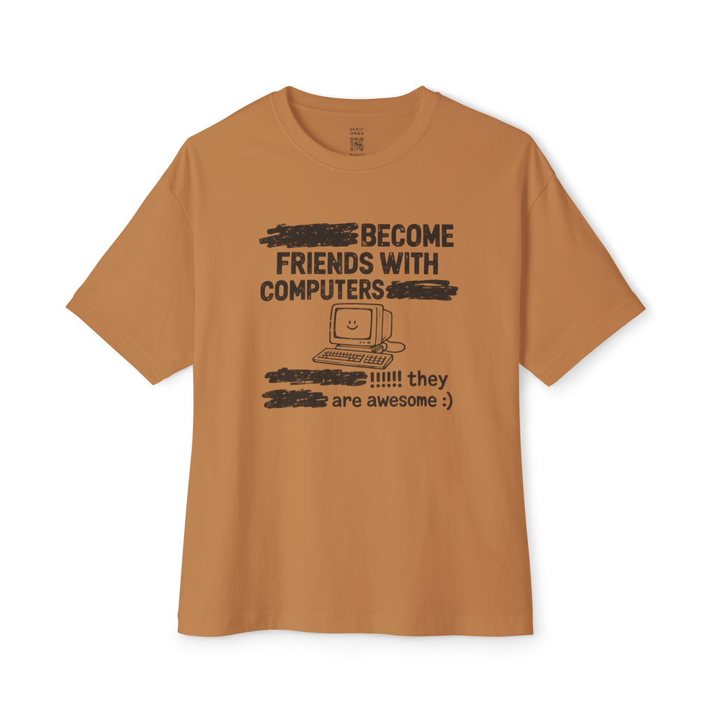 Friends with Computers Oversized Tee