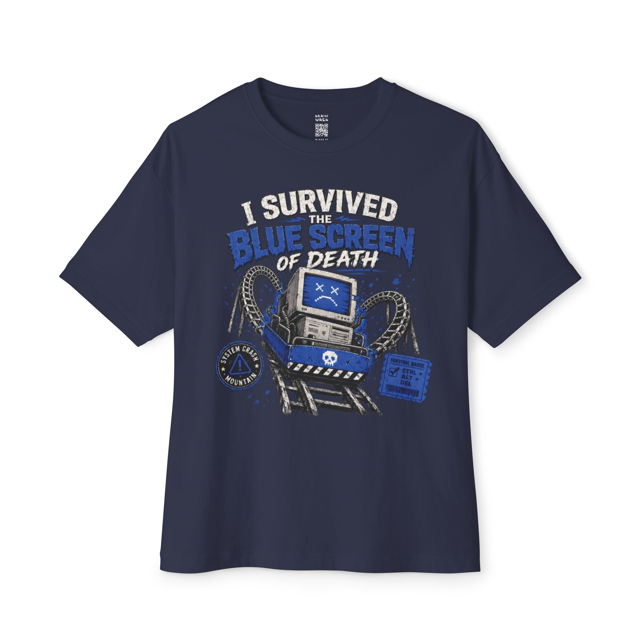 I Survived The Blue Screen Of Death Oversized Tee