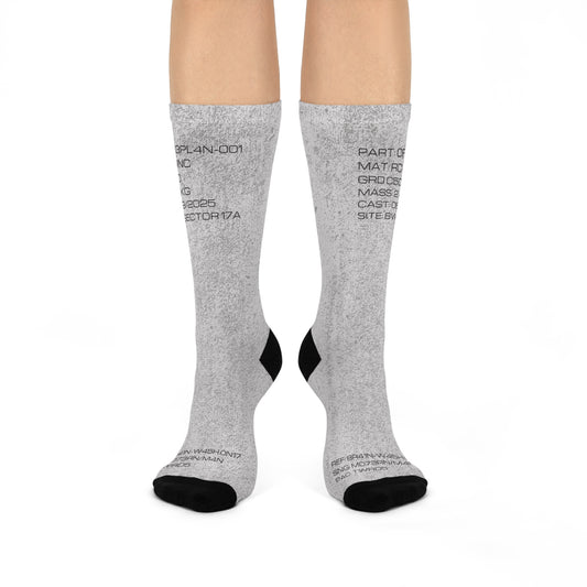 Slab #001 Brutalist Socks