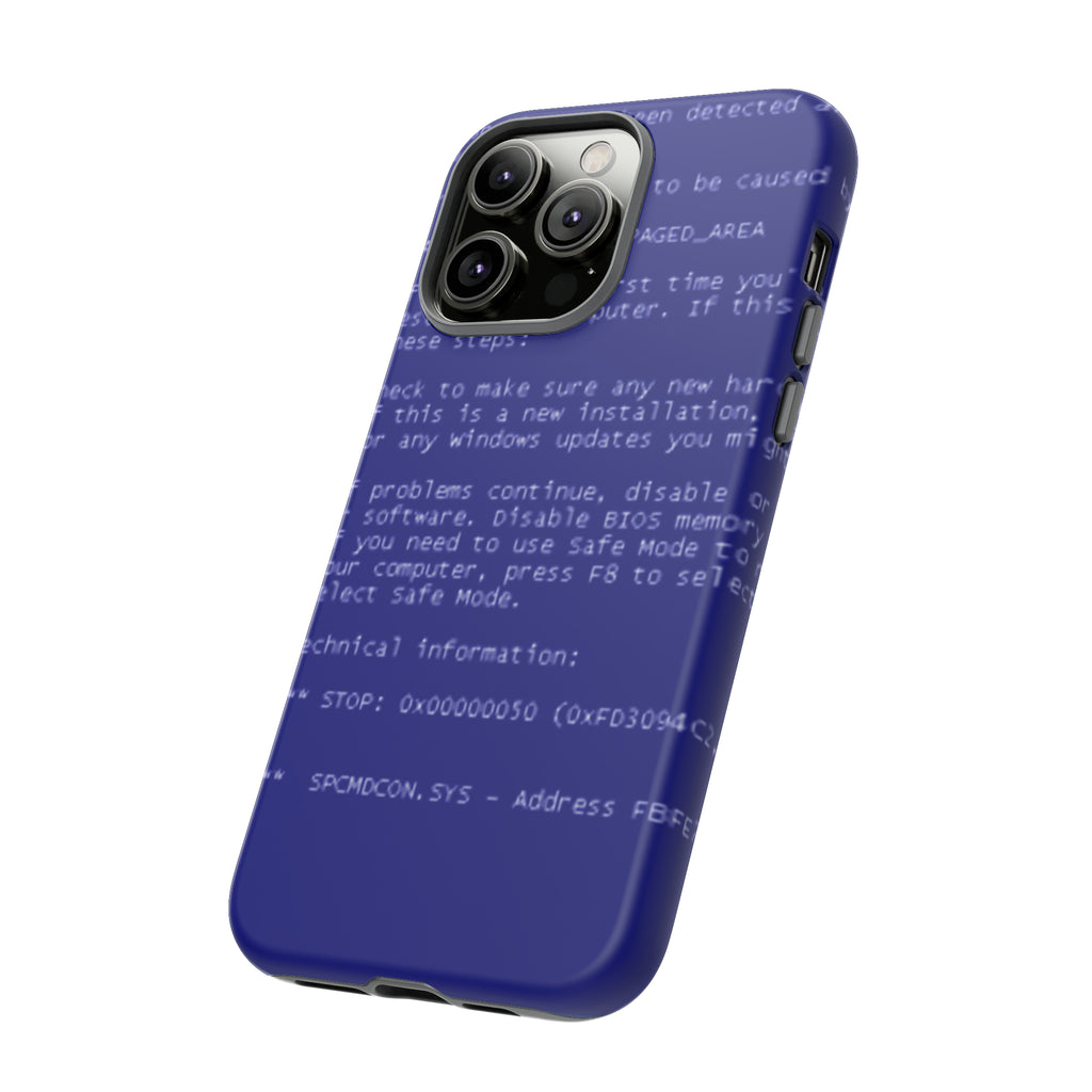 BSoD (Blue Screen of Death) Phone Case
