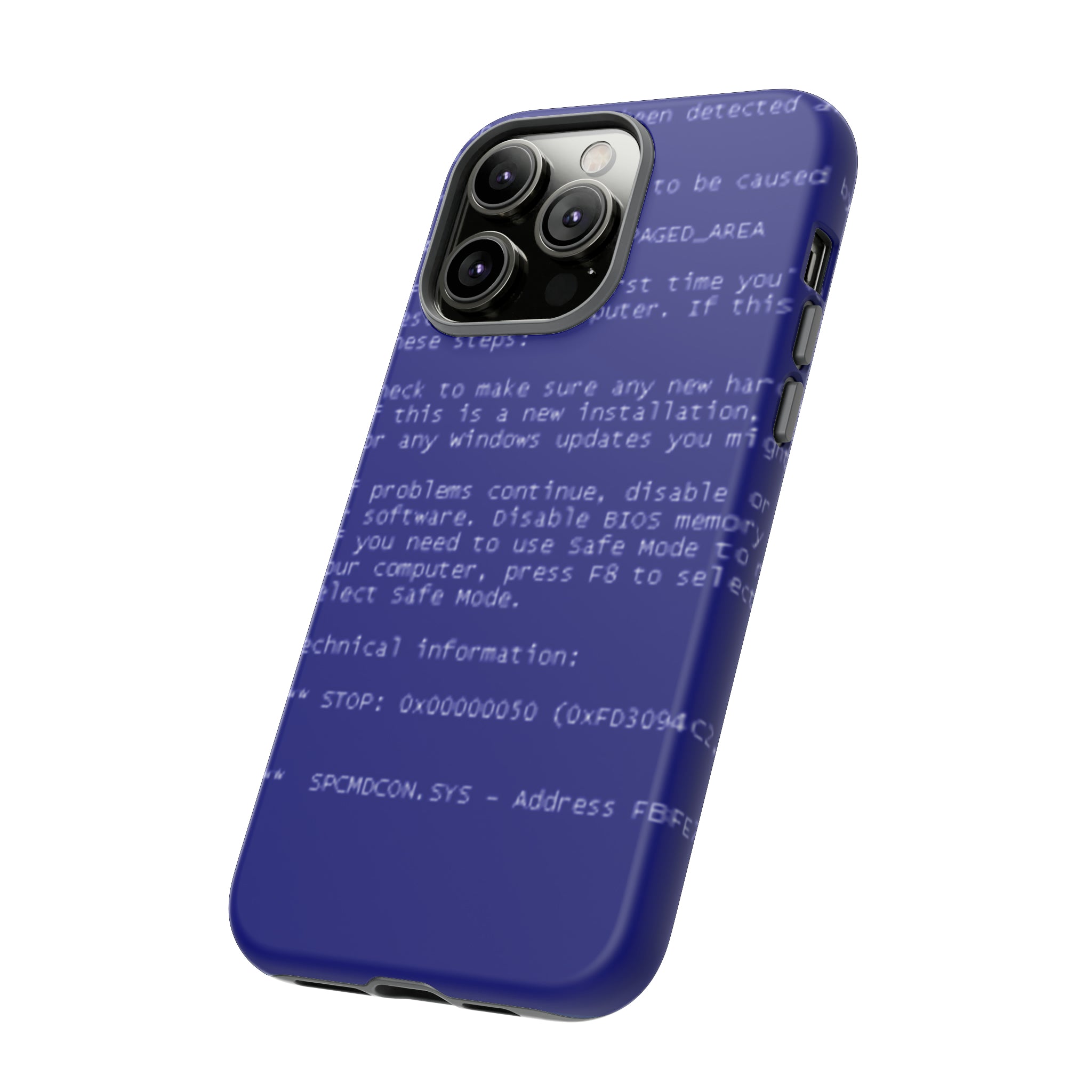 BSoD (Blue Screen of Death) Phone Case