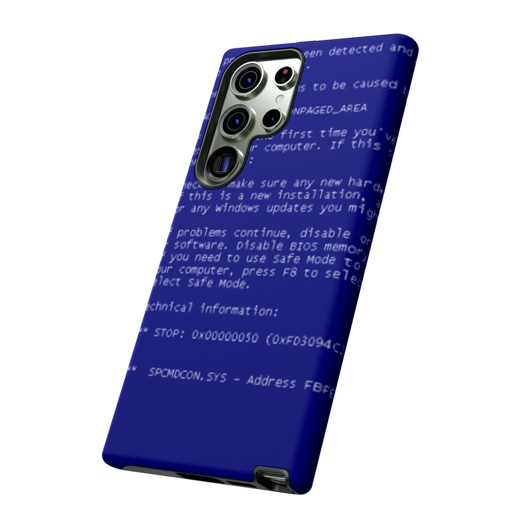 BSoD (Blue Screen of Death) Phone Case