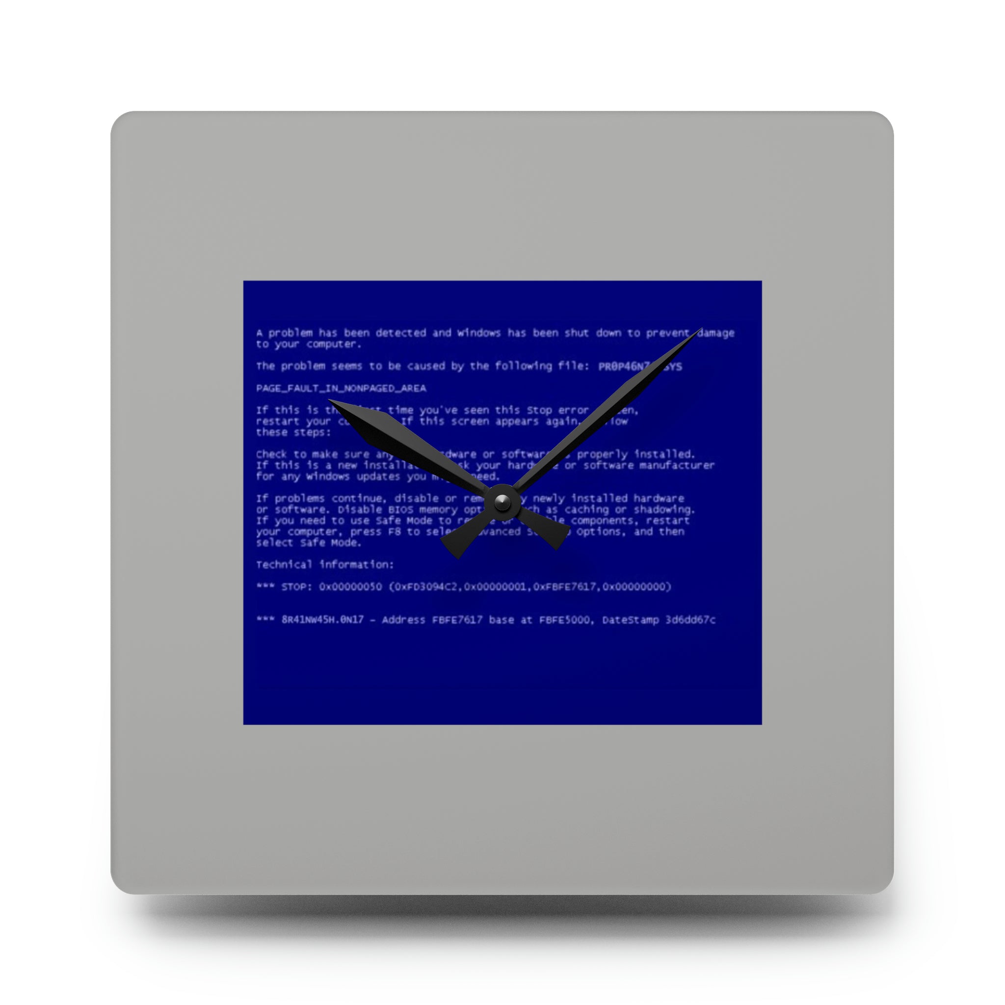BSOD on Computer Clock – Brain Wash Only