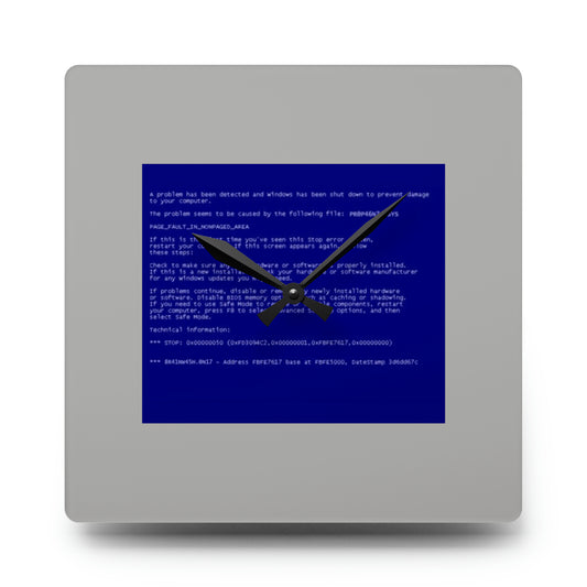 BSOD on Computer Clock