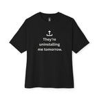 Uninstalling Me Oversized Tee