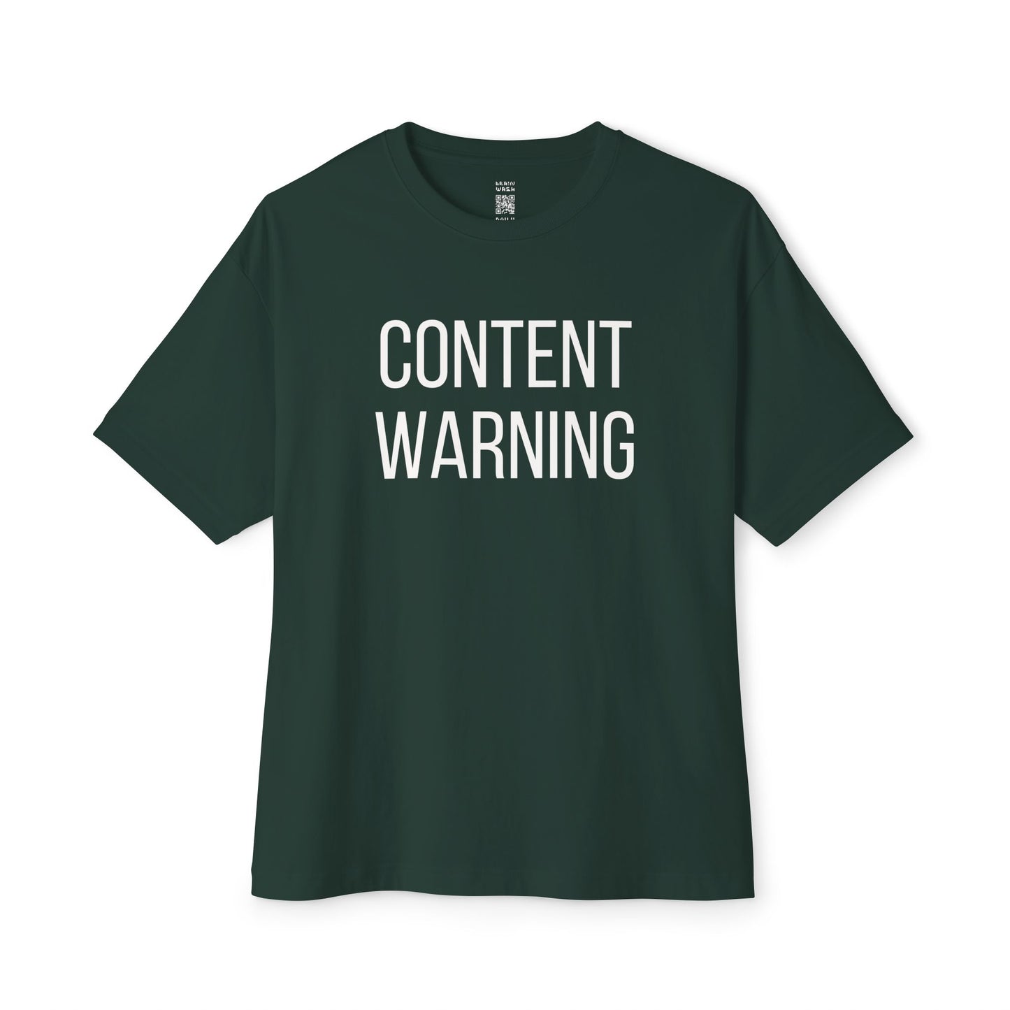 Content Warning Oversized Tee