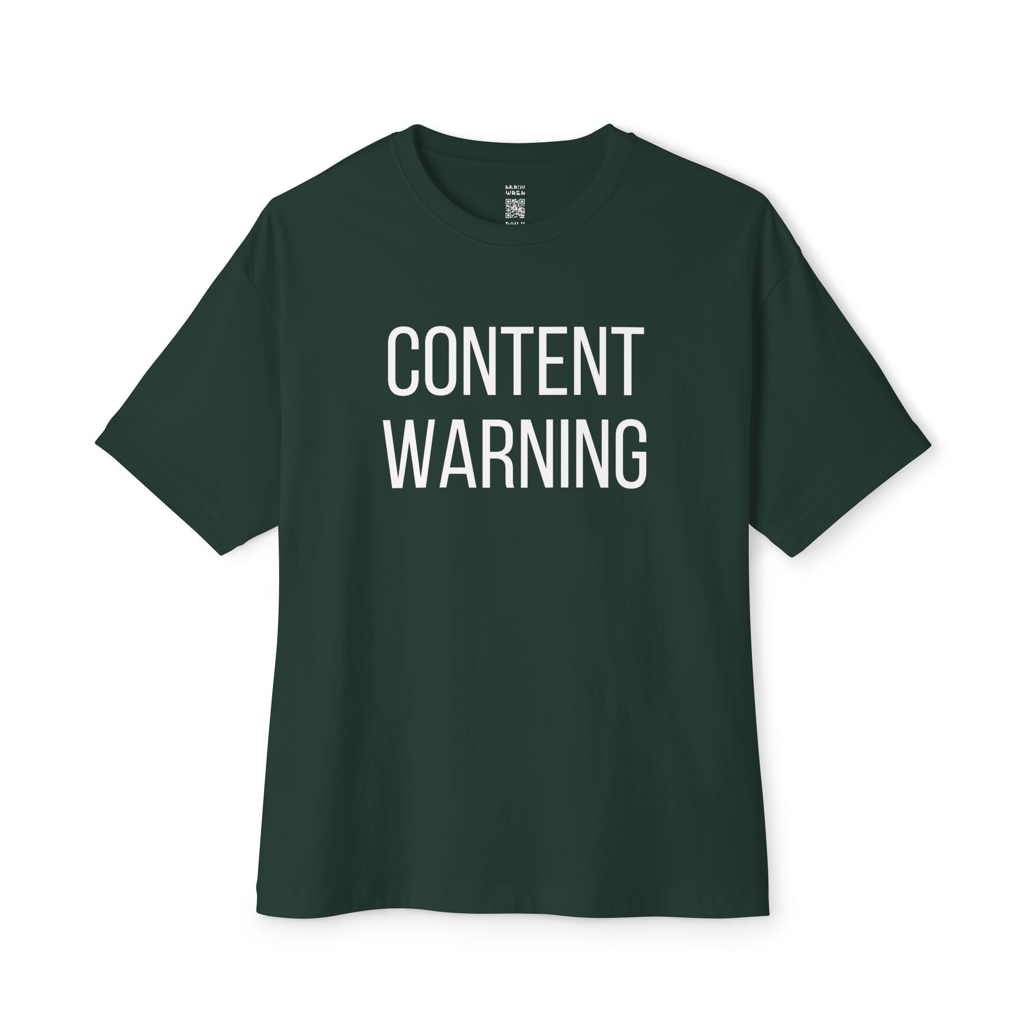 Content Warning Oversized Tee