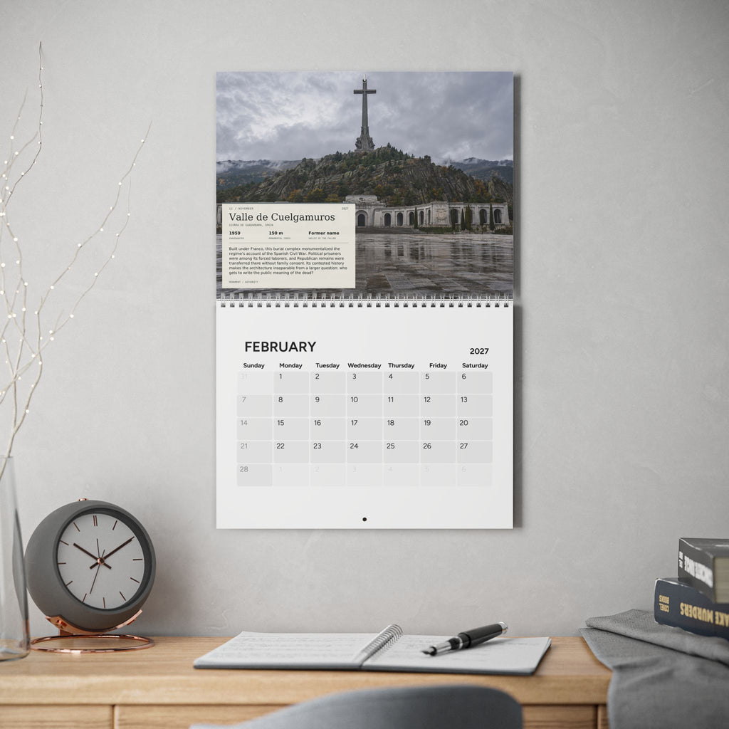 Cemeteries 2027 Wall Calendar
