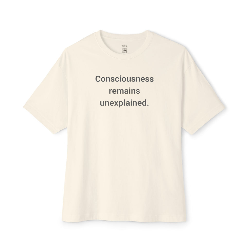 Consciousness Remains Unexplained Oversized Tee