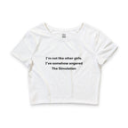 I’m Not Like Other Girls Crop Top Baby Tee