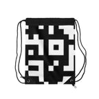 QR Print Drawstring Bag