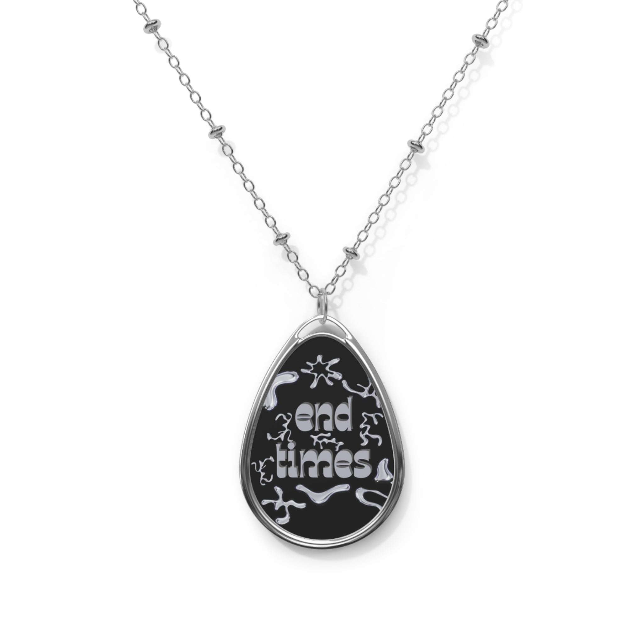 End Times Liquid Chrome Necklace