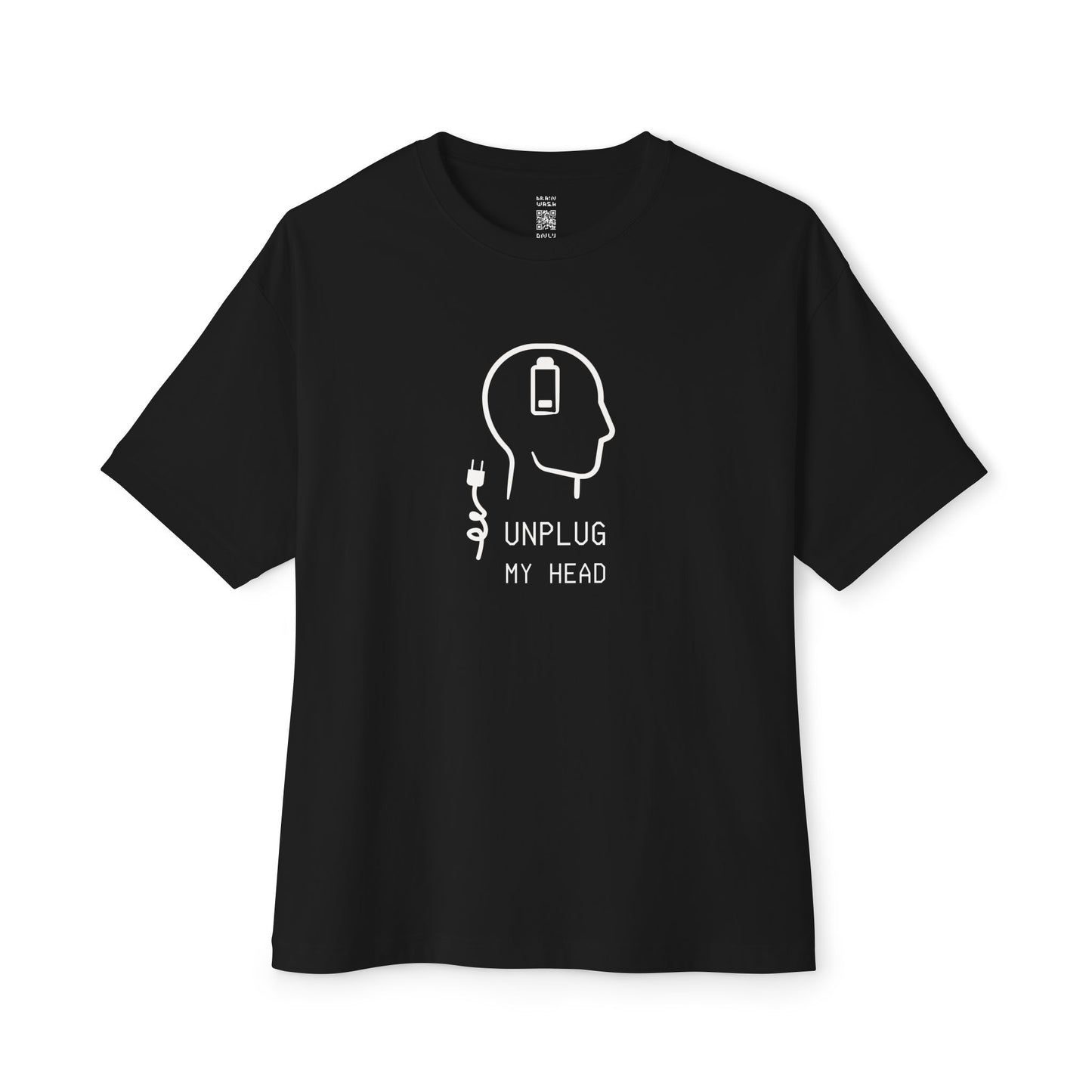 Unplug My Head Oversized Tee