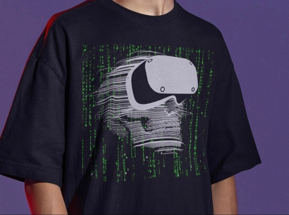 Cyber Death VR Matrix Skull T-Shirt