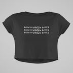 Heavy Faded Oversized Crop Top