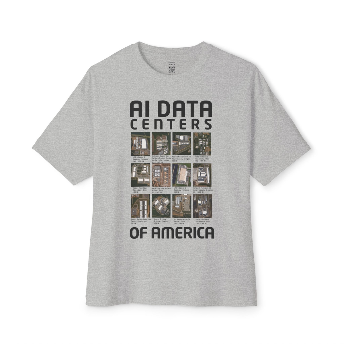 AI Data Centers Oversized Tee