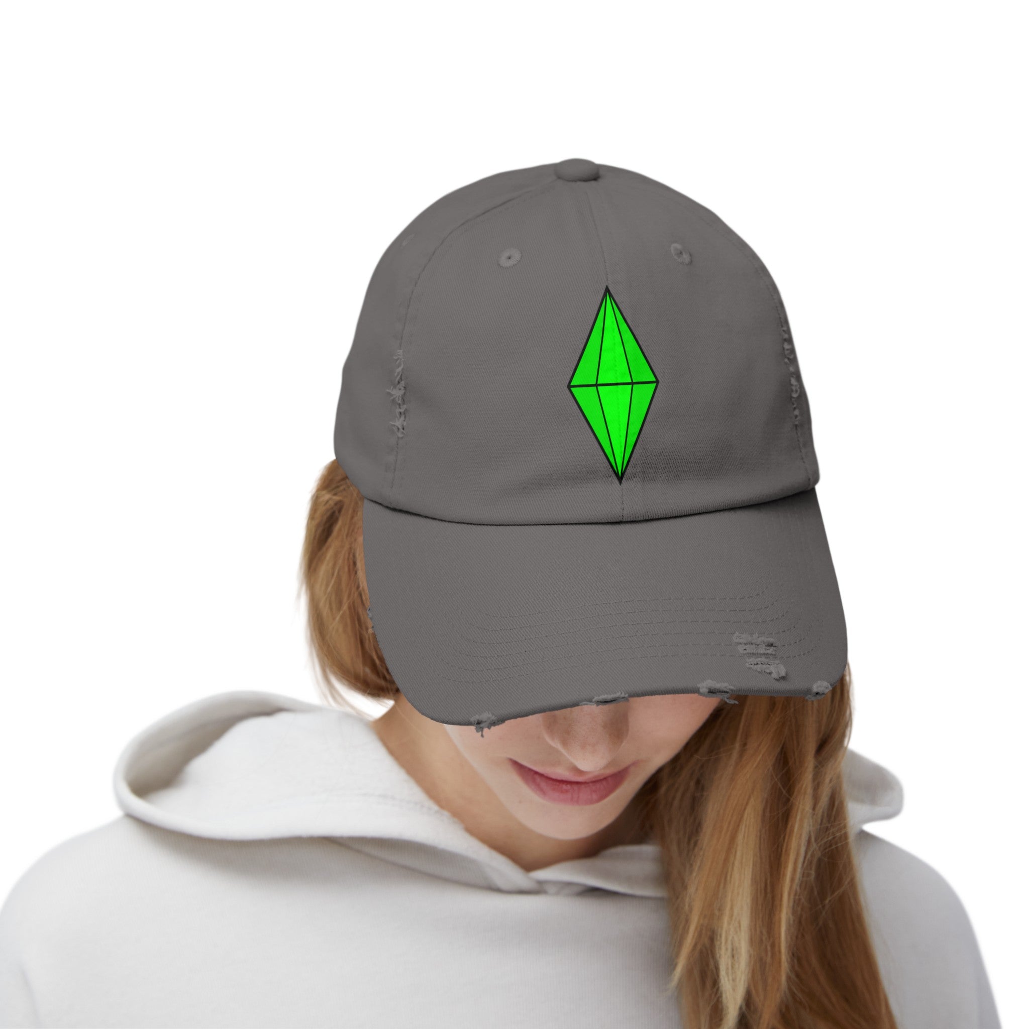 Distressed Plumbob Dad Hat