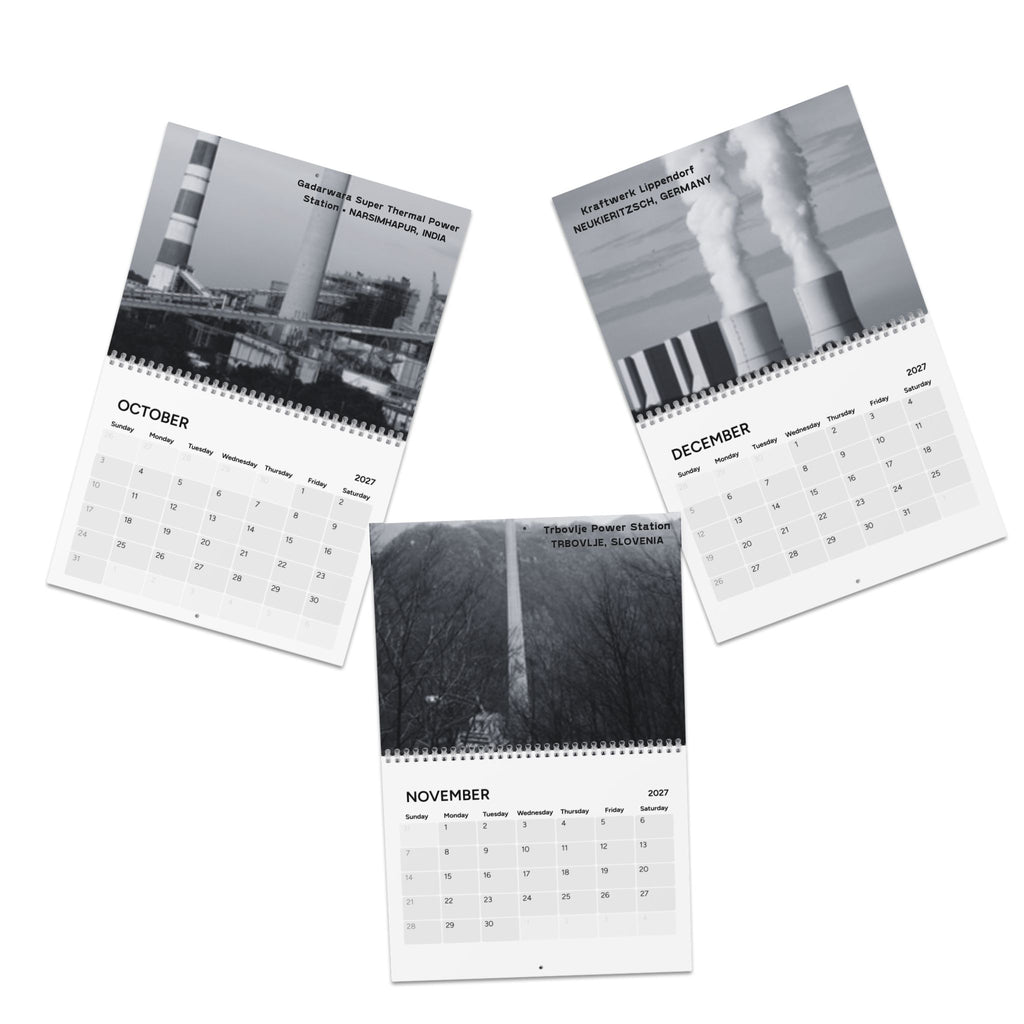 Coal Plants Of The World 2027 Wall Calendar
