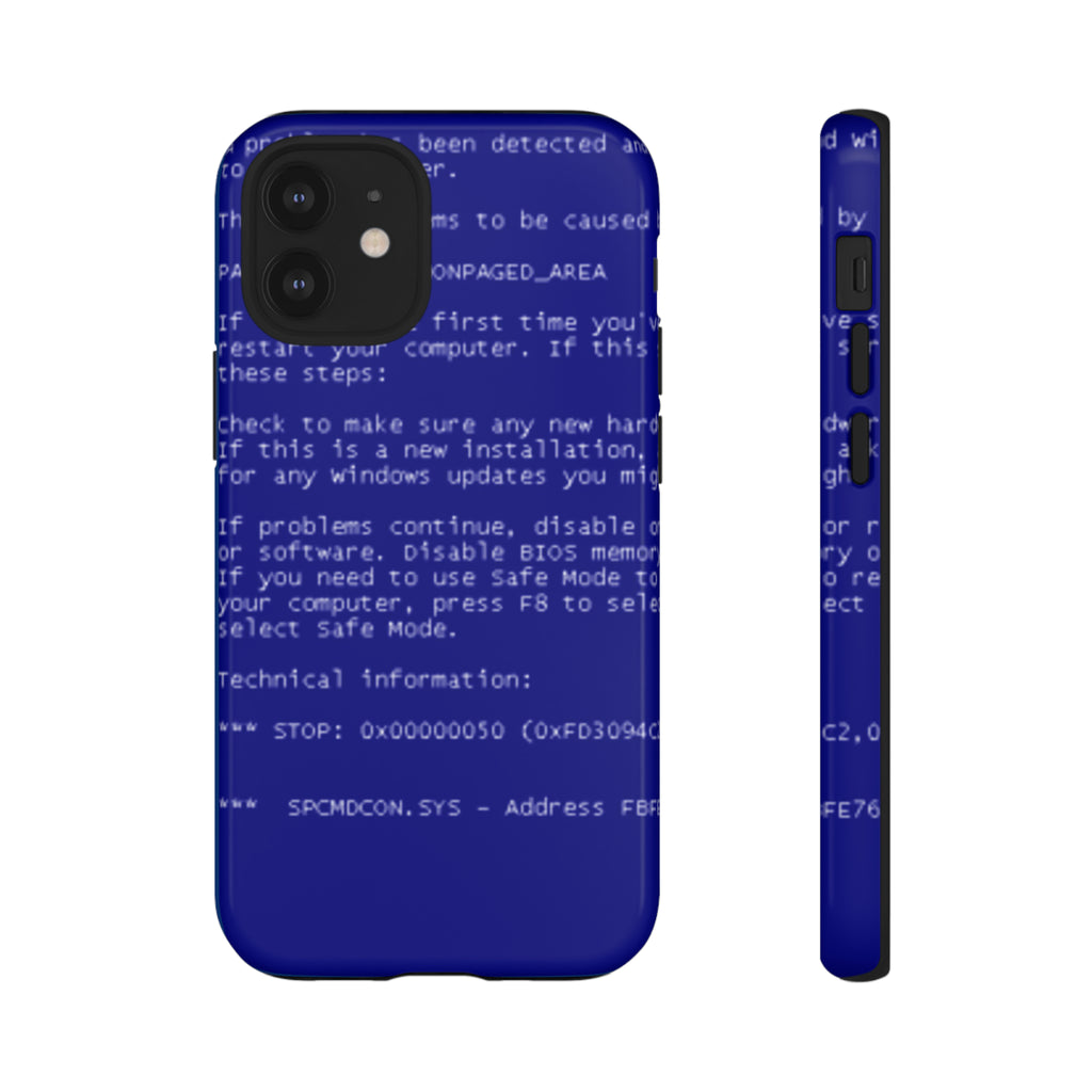BSoD (Blue Screen of Death) Phone Case