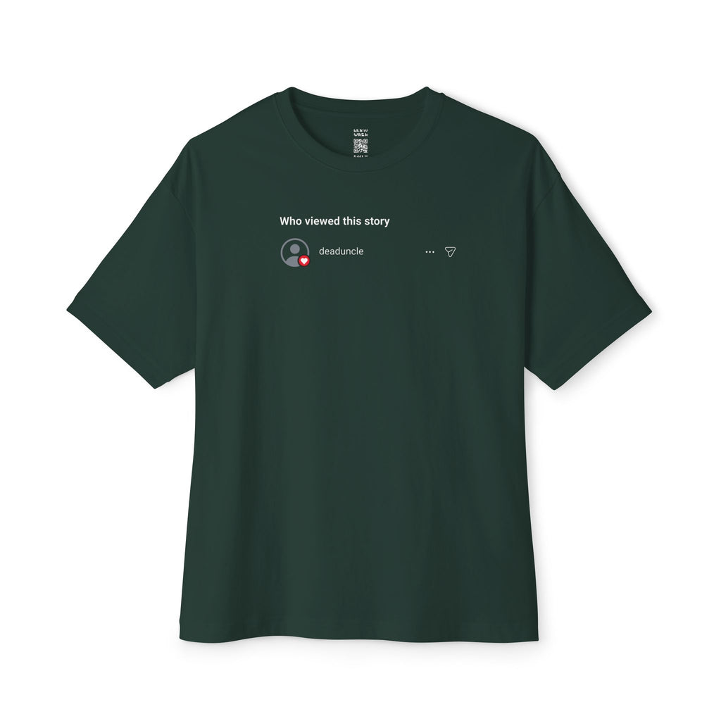 Who Viewed This Story Oversized Tee