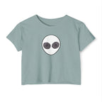 Trippy Alien Head Crop Top