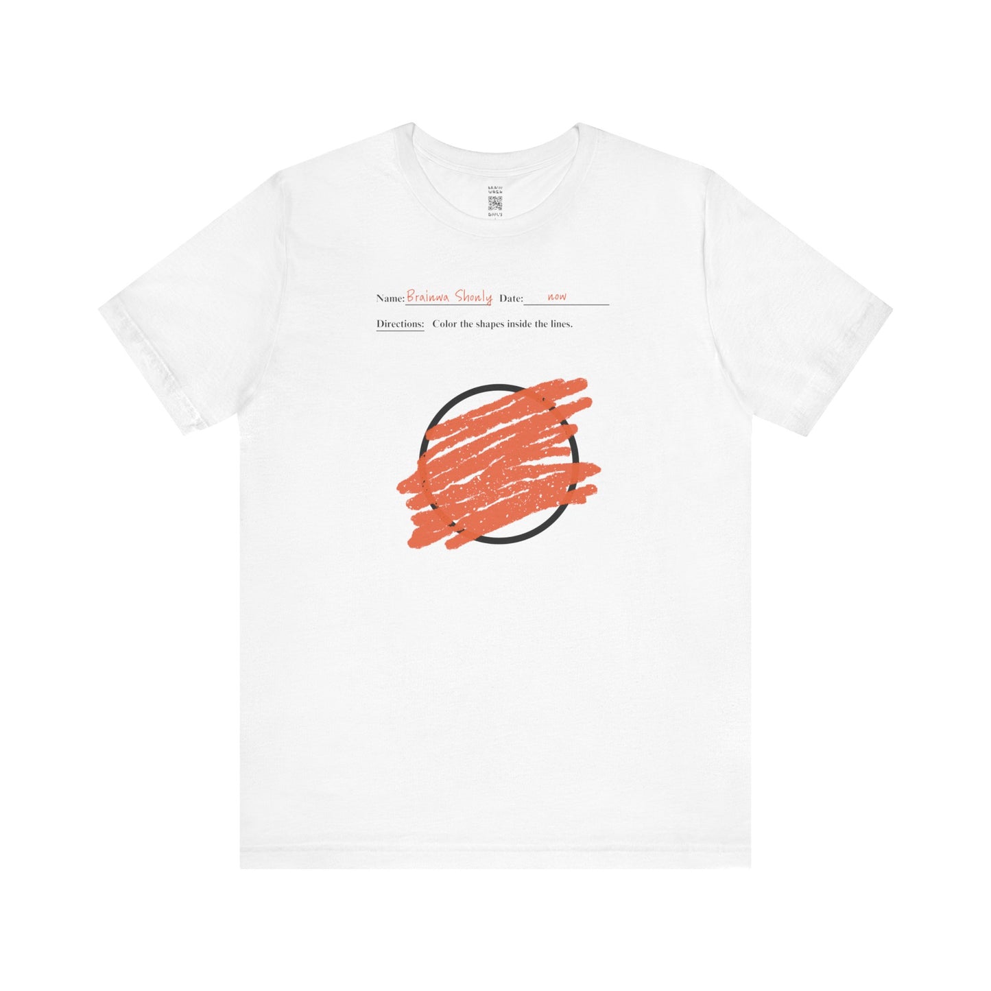 Directions: Color Inside The Lines (Circle) T-Shirt