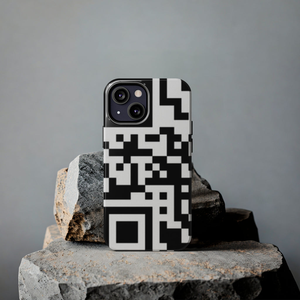 QR Print Tough Phone Case