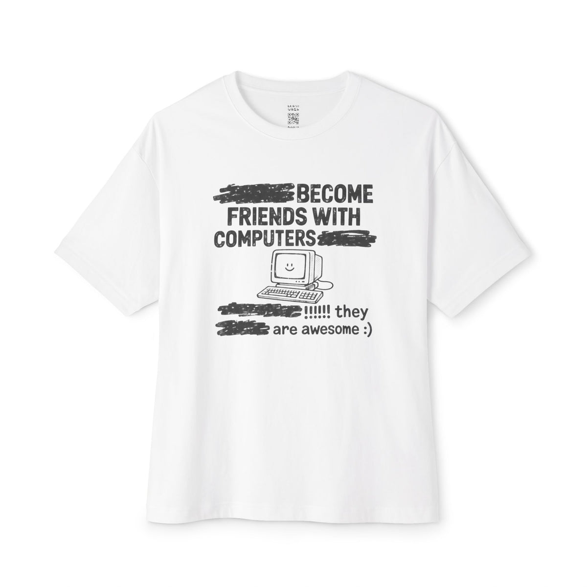 Friends with Computers Oversized Tee