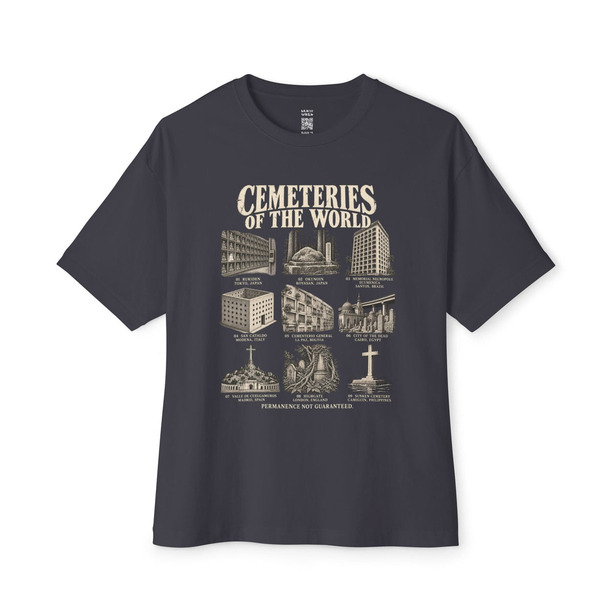 Cemeteries Oversized Tee