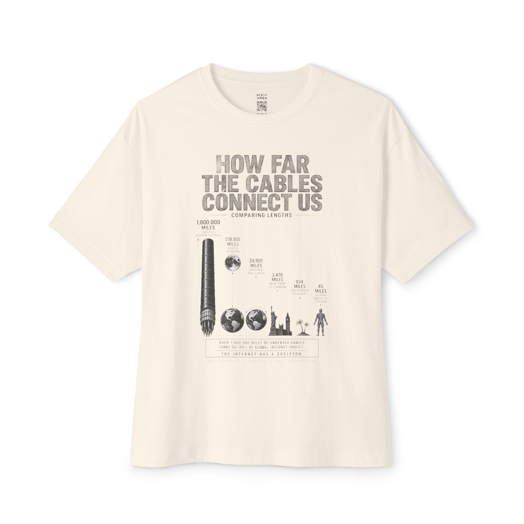 How Far The Cables Oversized Tee