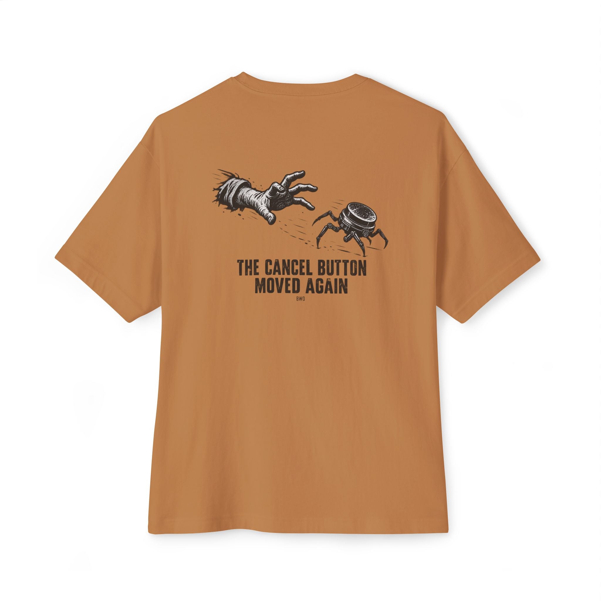 Cancel Button Moved Oversized Tee