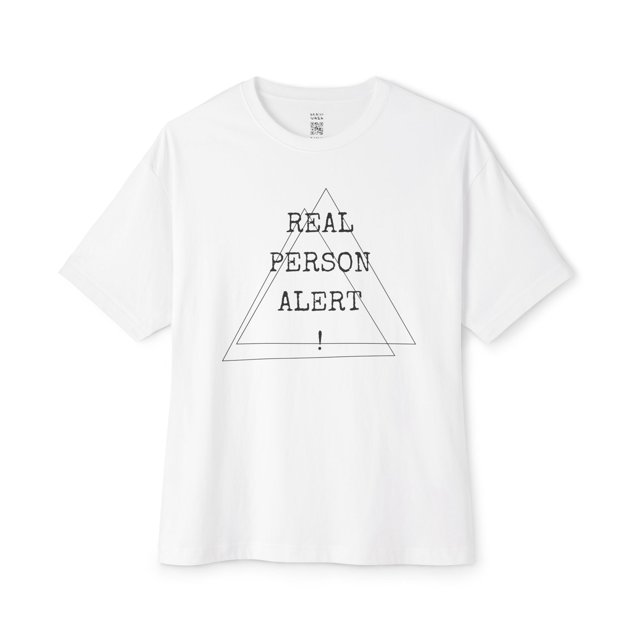 Real Person Alert Oversized Tee