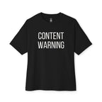 Content Warning Oversized Tee