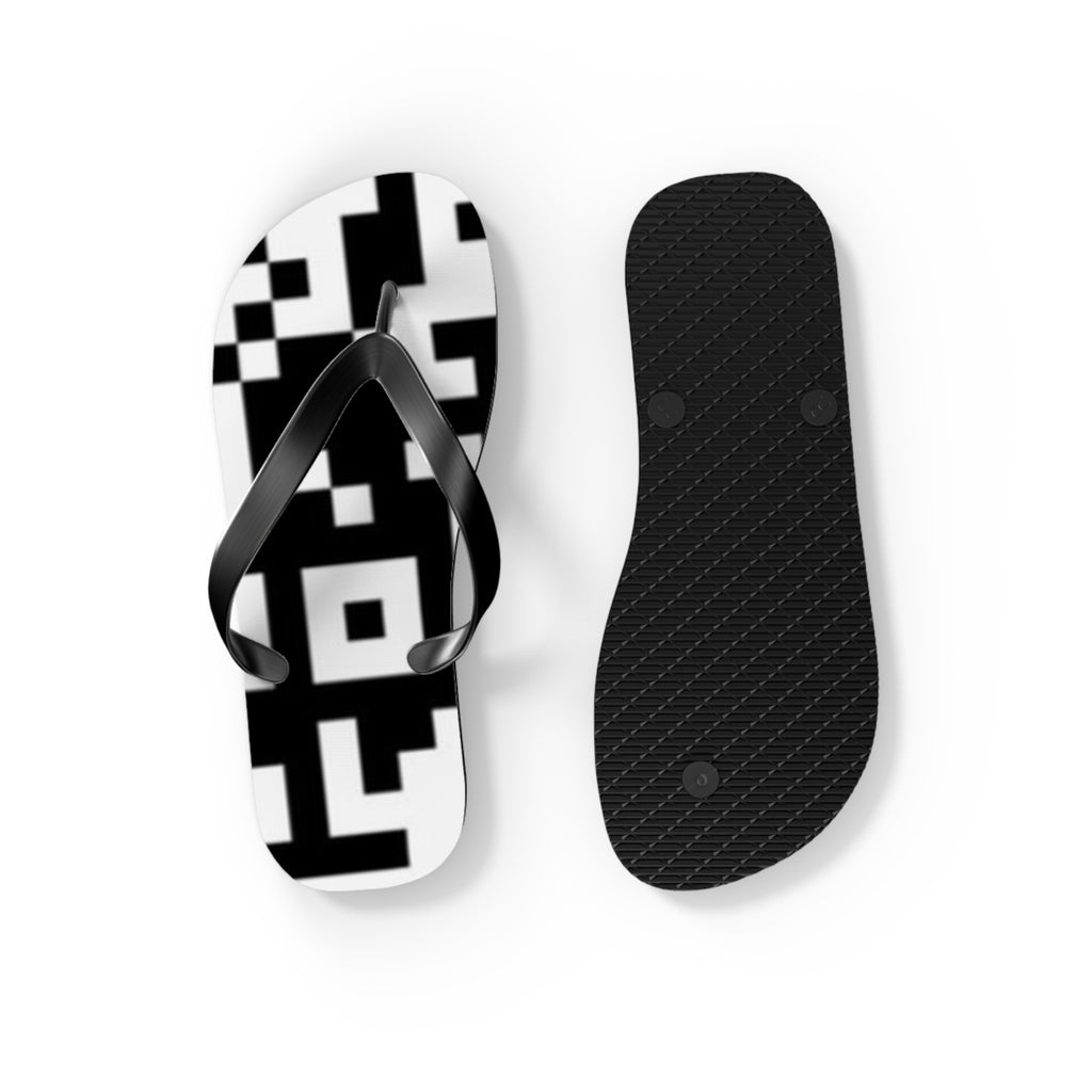 QR Print Flip Flops