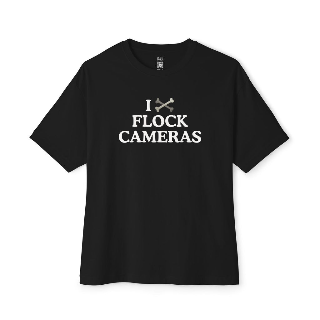 I X Flock Cameras Jolly Roger Oversized Tee