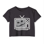 Cursed TV Crop Top Baby Tee